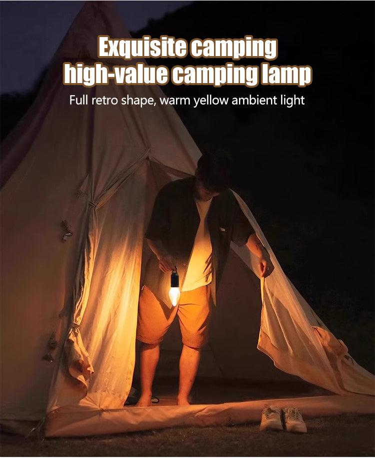 2 sztuki zniżki☀️⚡Nowa, ładowalna lampa kempingowa zasilana energią słoneczną, wielofunkcyjne, przenośne oświetlenie nastrojowe.