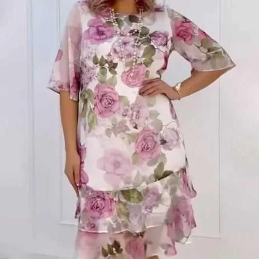 【S-5XL】💜 Nowa modna sukienka szyfonowa